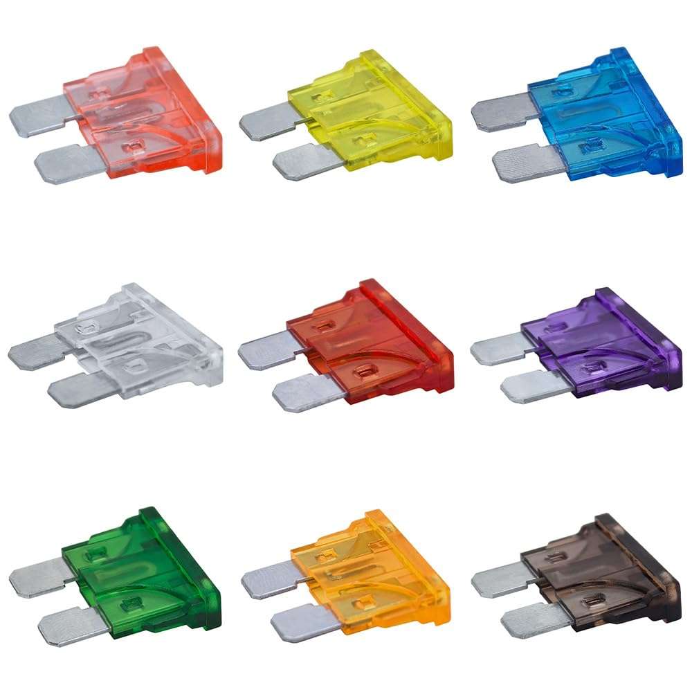 INDPROD 36Pcs Car Fuses Assortment Kit, Blade Fuses Automotive, Standard Car Fuses (5A/7.5A/10A/15A/20A/25A/30A/35A/40A), Automotive Replacement Fuses Assortment Kit for Car, RV, Truck, SUV, Boat