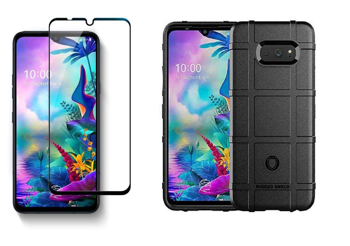 Helix Combo (1 Rugged Back Cover + 1 3D Tempered Glass for LG G8X ThinQ 1