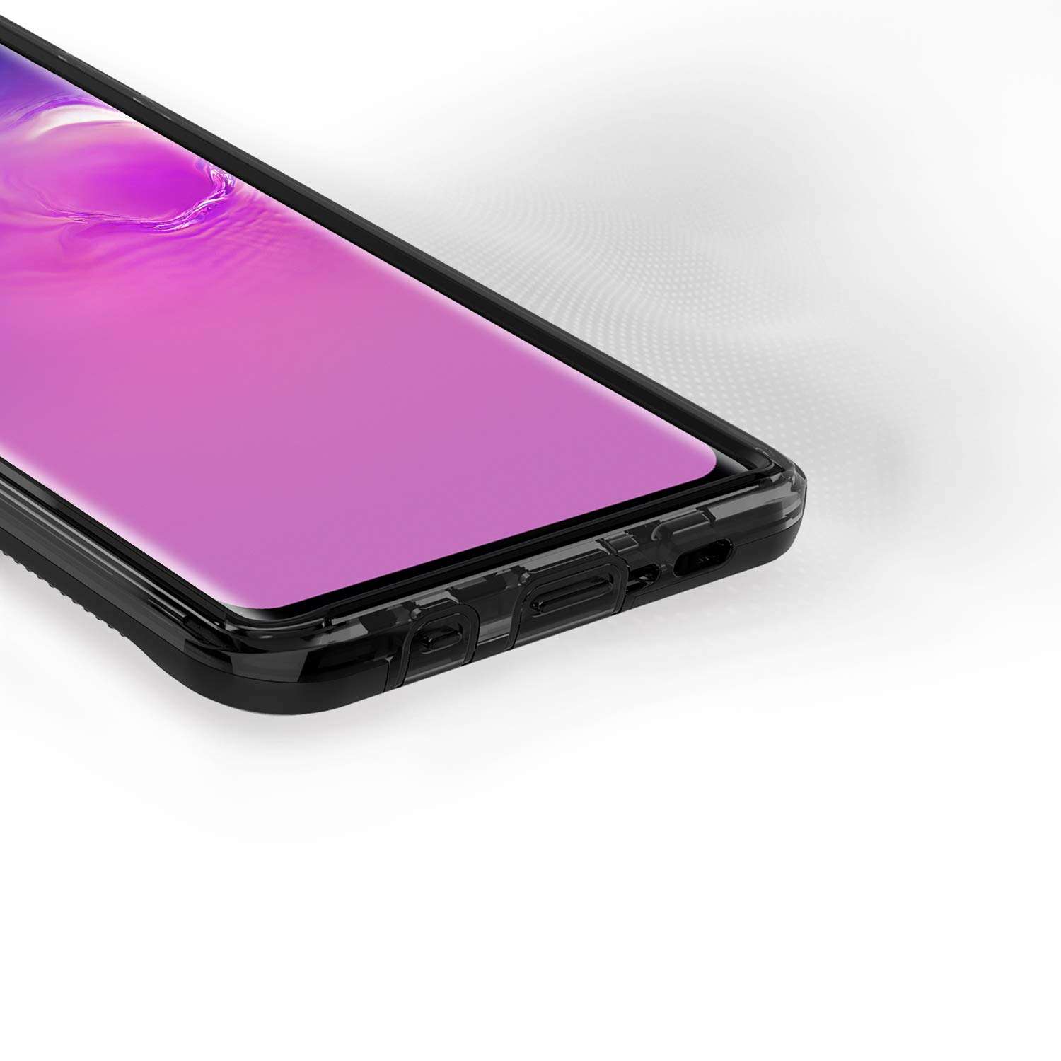 ZIZO ION Series for Samsung Galaxy S10 Plus Triple Layered Hybrid Case Military Grade Drop Tested Black Smoke 4