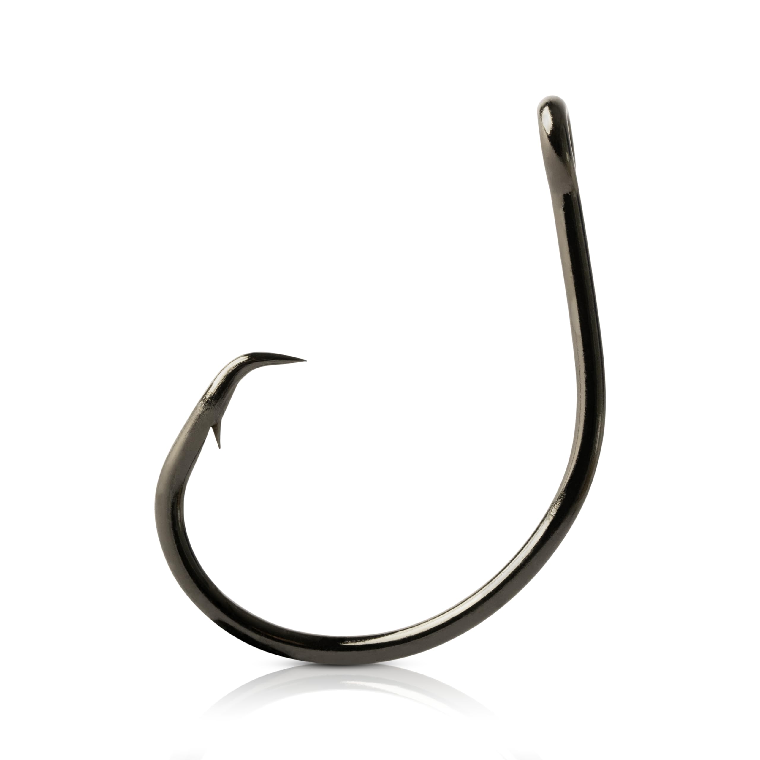 Mustad Demon Offset Circle, 1X Strong - Black Nickel-Size 8/0 - Pack of 25 1