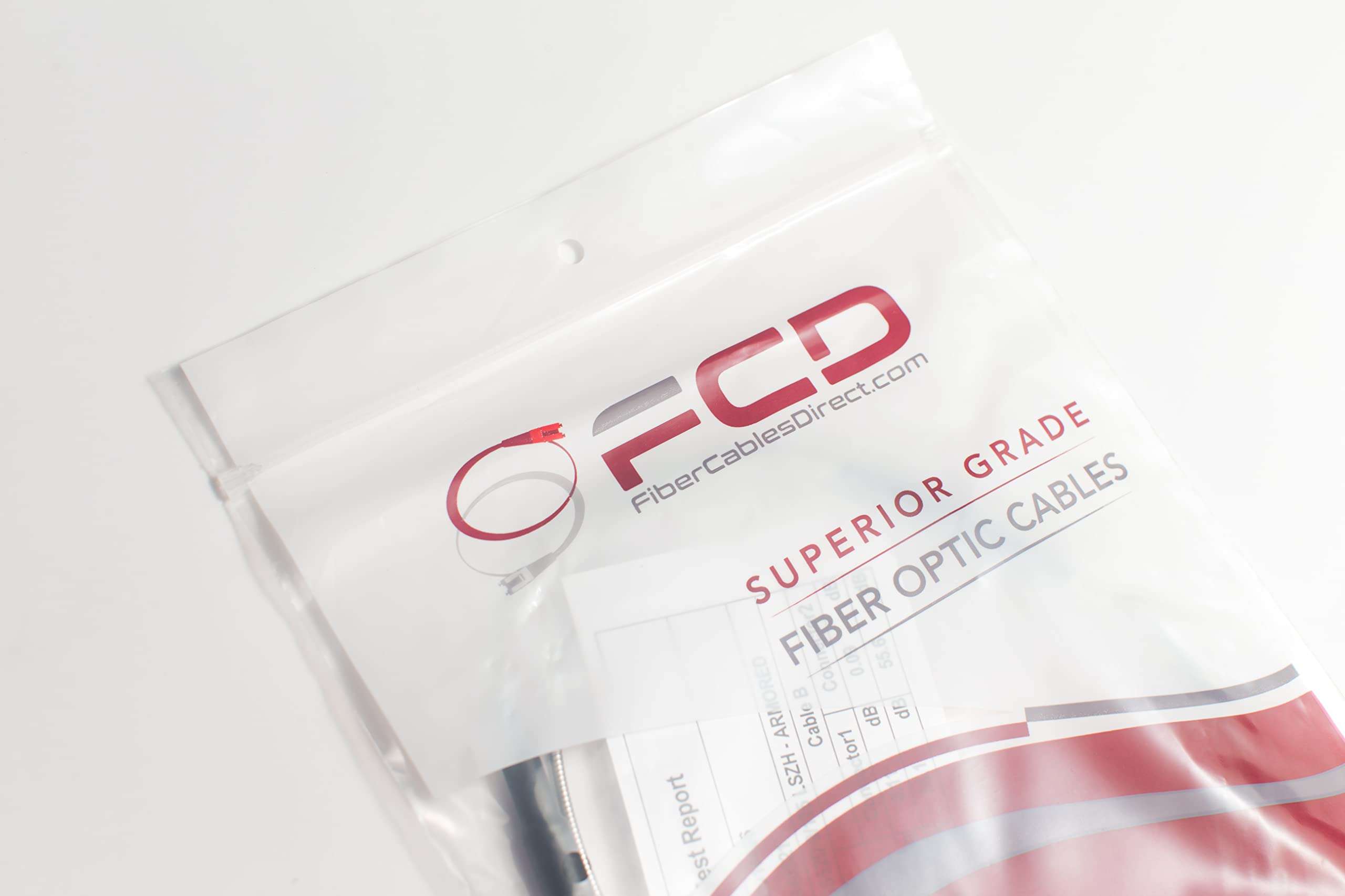 FCD - 1M OS2 LC LC Fiber Optic Cable | Armored LSZH 10Gb Duplex 9/125 LC to LC Singlemode Jumper 1 Meter (3.28ft) | 1/10gsmf sfp 10gbase ls0h Armor ofnr lc-lc 3