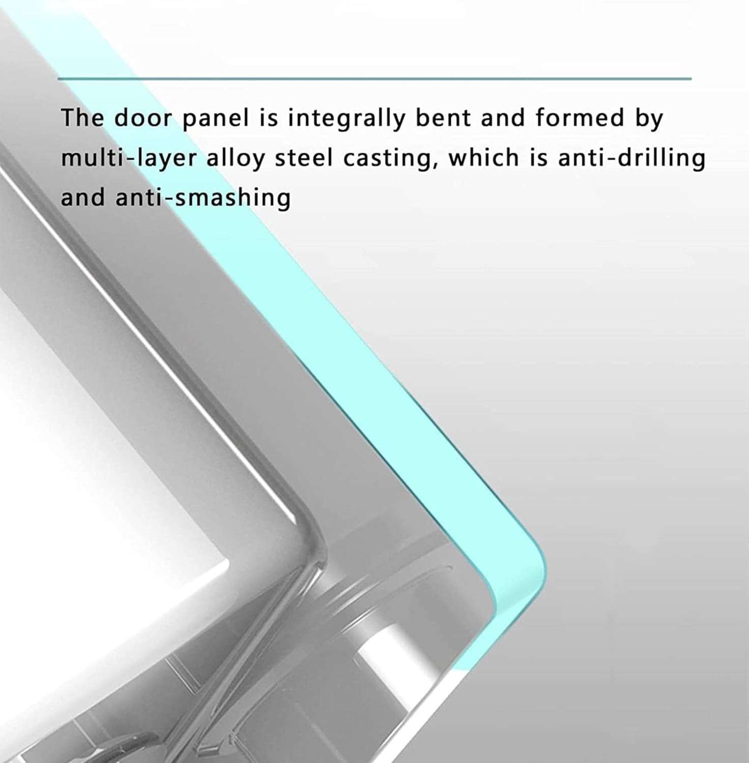 RhLLvJ Home Fingerprint Combination Keyed Pistol Gun Safe Home Office Lockbox Security Box File Safe 4