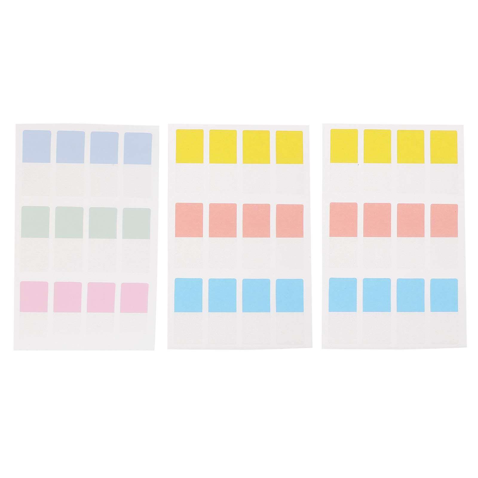 3 Sets Colorful Memo Sticker Fluorescent Film Memo Sticker Students Sticky Tabs