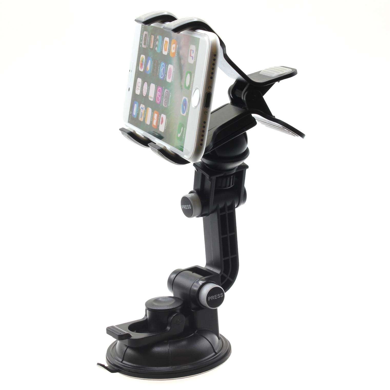 Car Mount Dash Windshield Holder for Galaxy S21, Plus, Ultra - Cradle Swivel Dock Suction Stand Compatible with Samsung Galaxy S21, Plus, Ultra