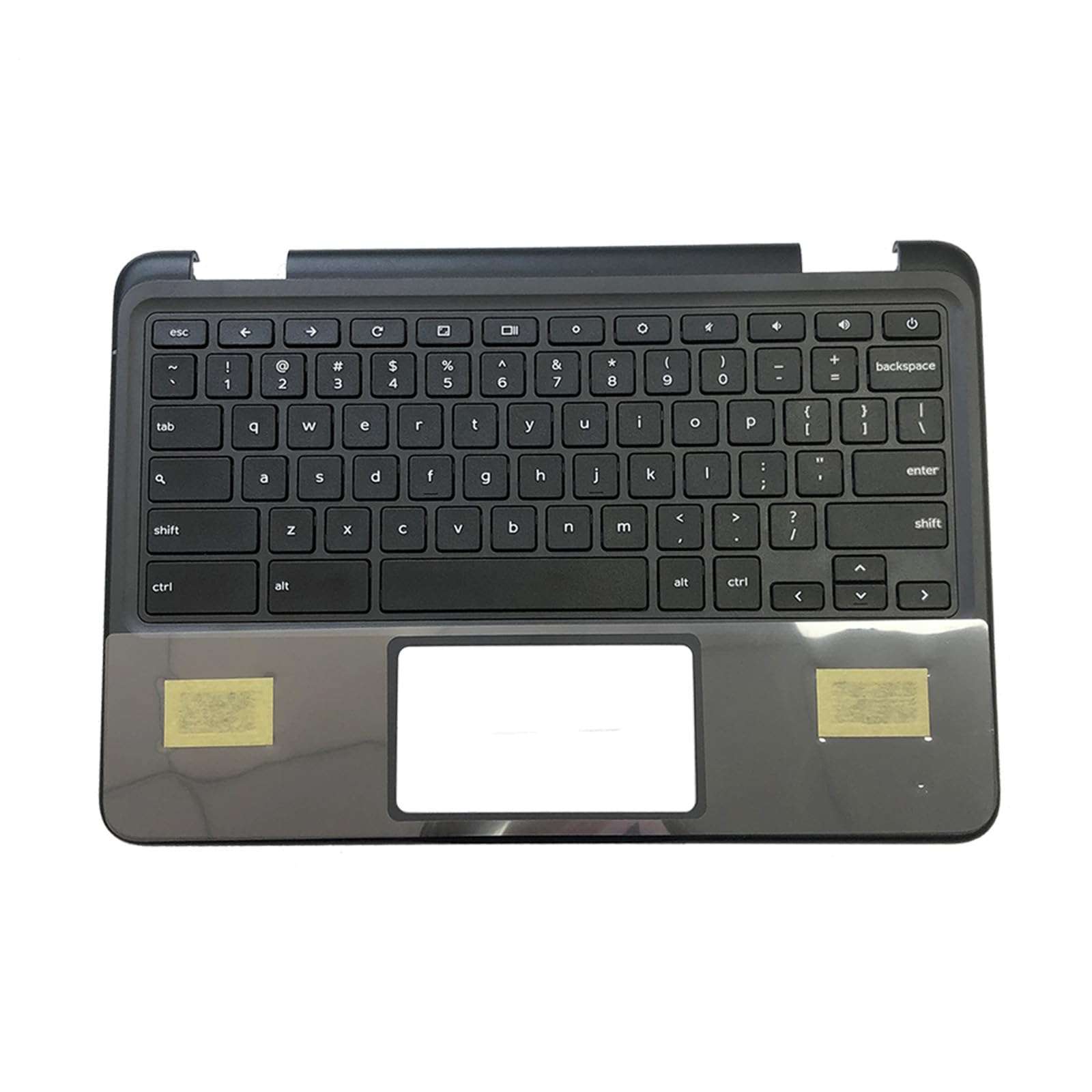 D-KXCPELE Replacement Laptop Palmrest with Keyboard Touchpad for Dell Chromebook 3110 Without Camera Hole Black Upper Case 00H7CN 0H7CN AP3IU000800 (Upgrades) (Palmrest+Keyboard) 1