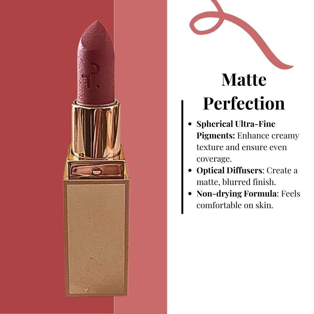 PATRICK TA Major Headlines Matte Suede Lipstick Flushed 6