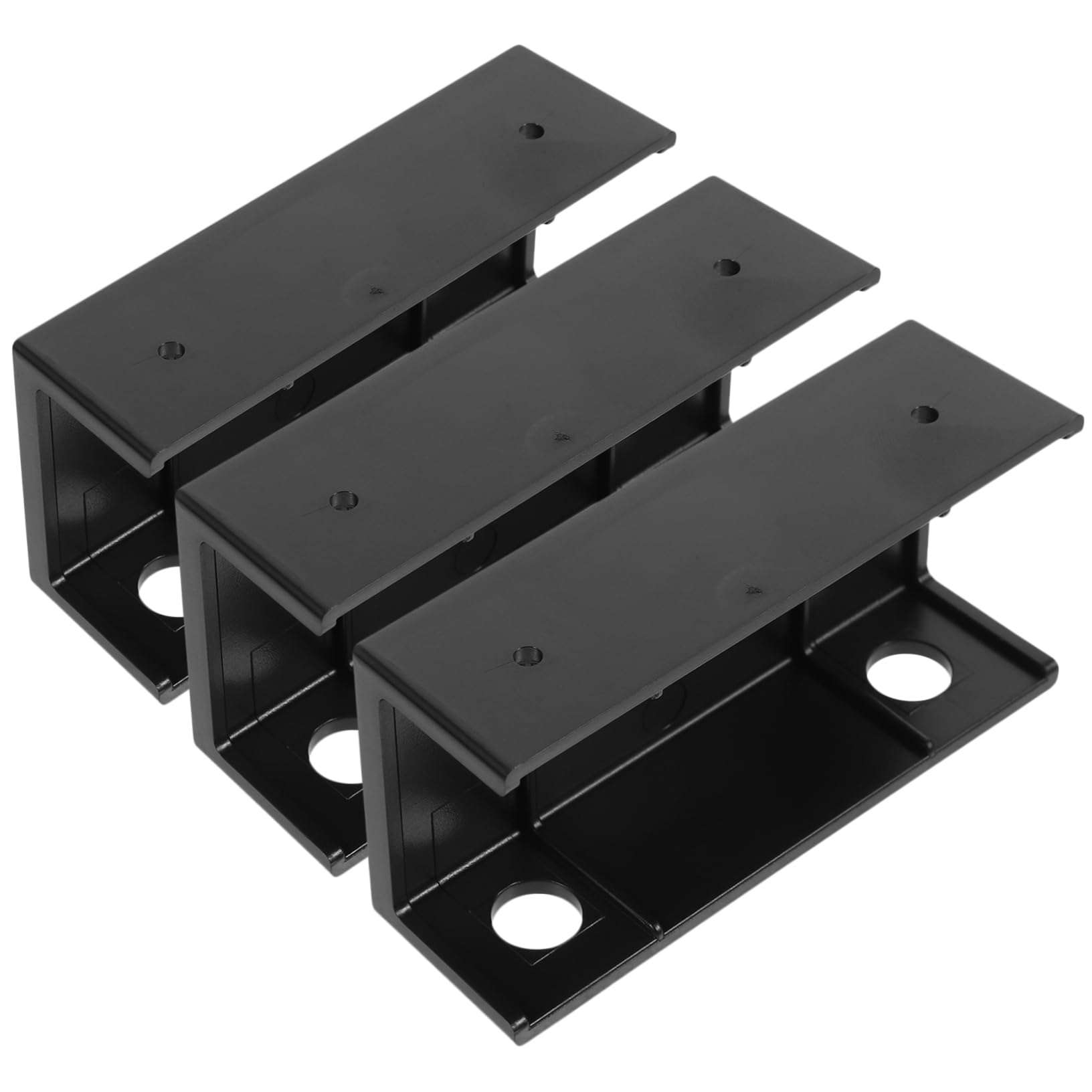 TEHAUX 1set Desk Laptop Holder Bracket Sturdy Storage Mount for Keyboard and Devices Space-Saving Design Easy Installation for Home Office Use Black 1