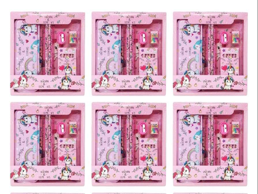 AMANVANI Unicorn Stationary Kit for Boys, Stationary Kit for Kids, Stationery Gift for Kids, Stationery Gift Pack for Kids for Birthday Return Gifts, Space Theme Return Gifts for Kids 3