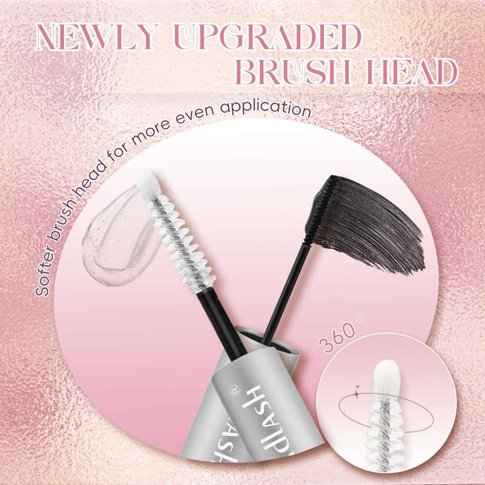 FADLASH Lash Bond and Seal 12ml Lash Cluster Glue for Eyelash Clusters Strong Hold Eyelash Glue Black Long Lasting at Home 6