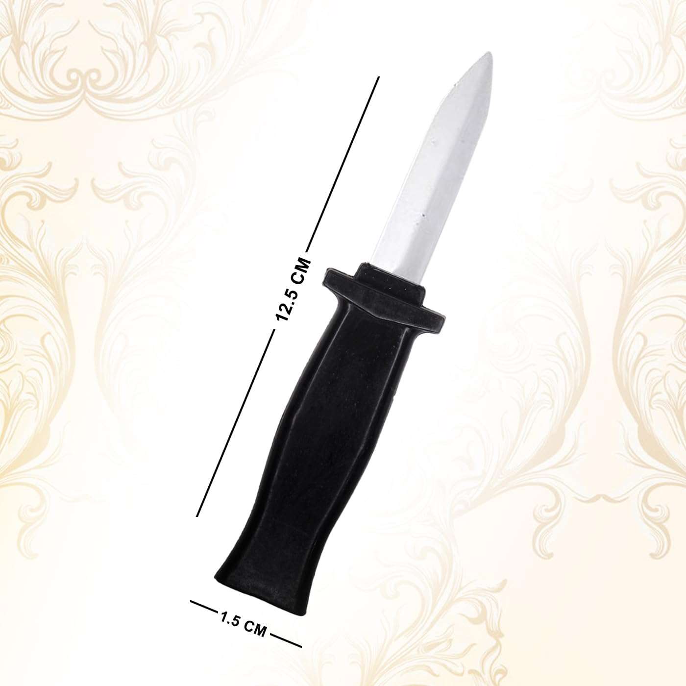 Fake Tricky Knife Toy for Practical Joke and Halloween Theme for Kids/Adults, Set of 2Pcs 3