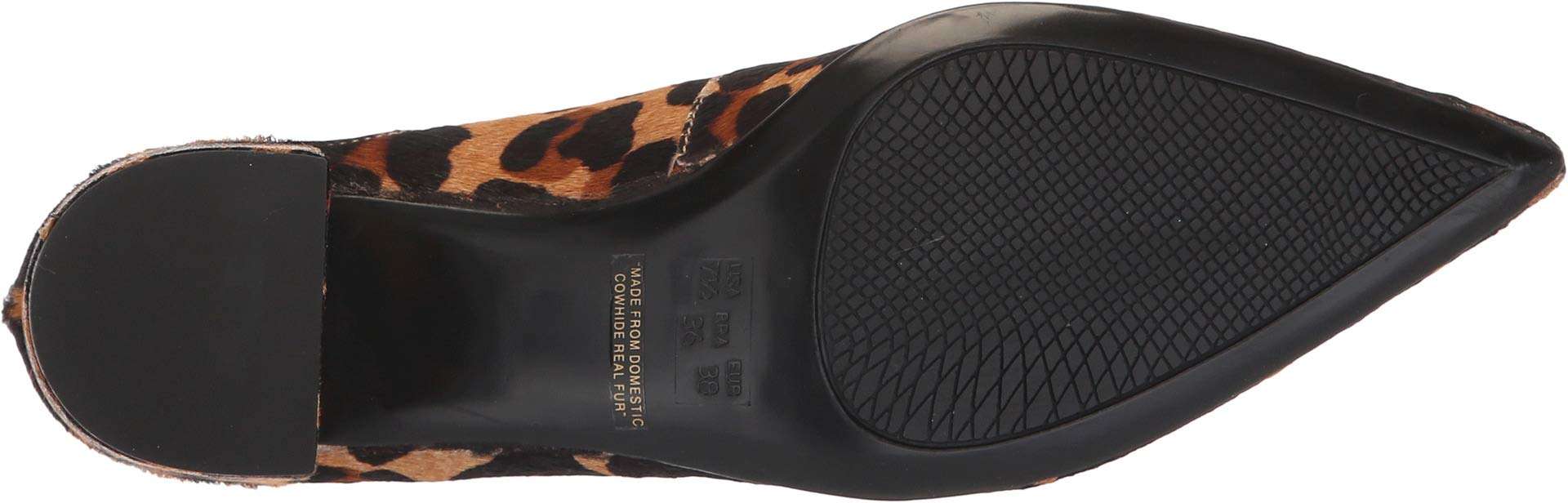 French Sole Courtney2 Heel Beige Leopard Haircalf 6 M 4