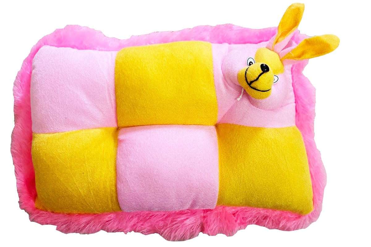 O&R® New Born Baby Multi Colour Pillow Teddy Stuffed Toy Plushies Toy Cushion Teddy Bear Baby Soft Toy Pillow (38 cm) 1