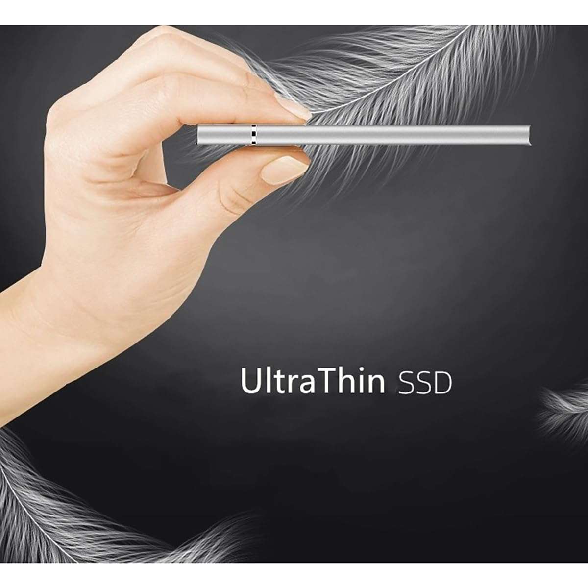 Portable External SSD, Type-C External Hard Drive USB 3.1 SSD External Hard Drive, Solid State Drives for PC/Laptop/MacBook (Silver, 2.0, TB) 5