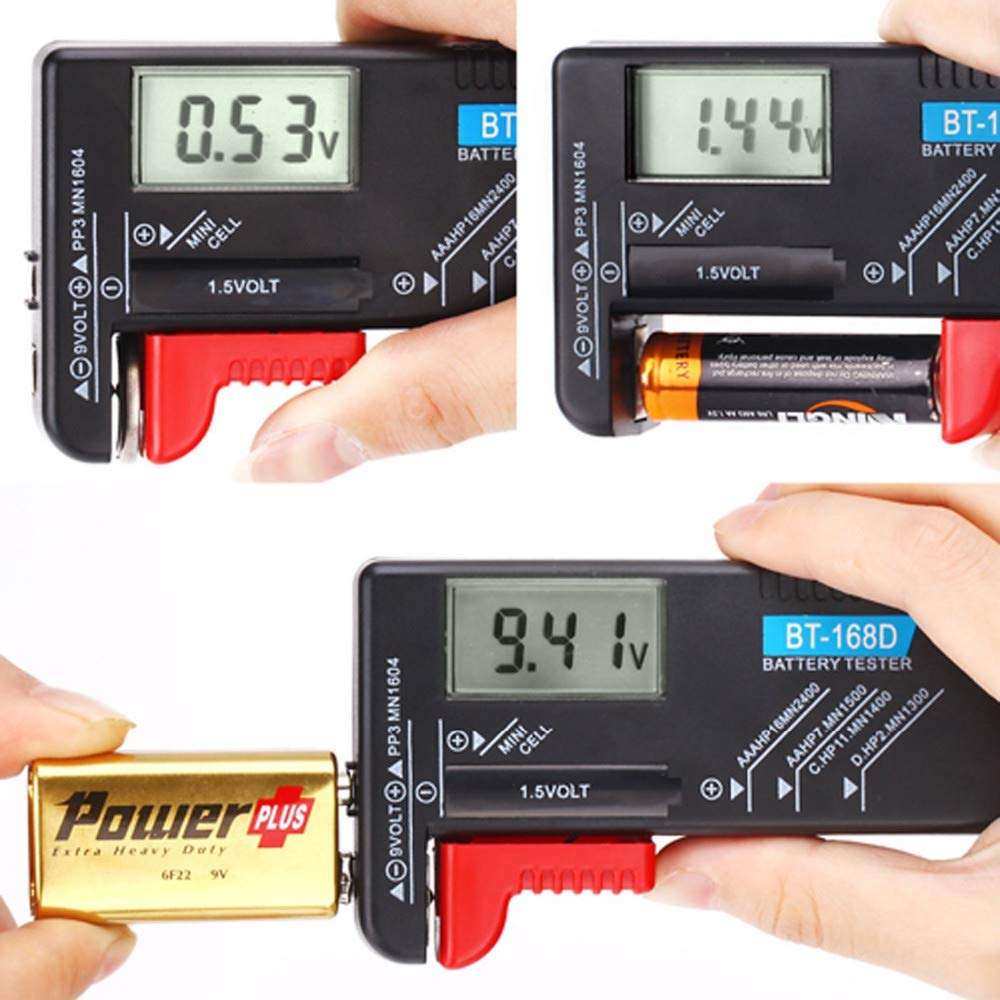 Geek Lab Digital Battery Tester BT-168D and Voltage Indicator For 1.5V AA AAA C D 9V 3V Button Cell 3