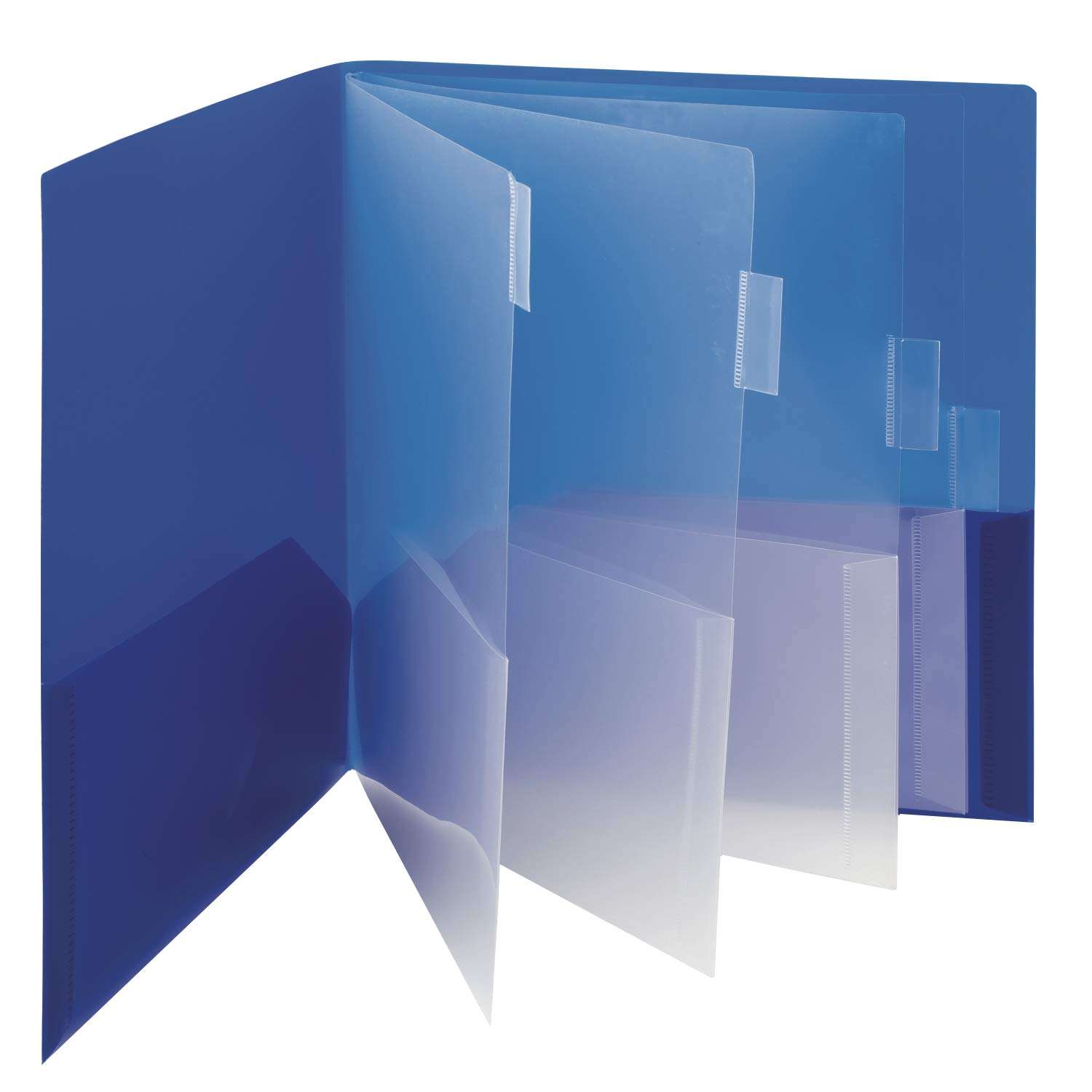 Smead Poly 10-Pocket Organizer Subject File Folder, 10 Pockets, Letter Size, Color Will Vary (89203) (Pack of 1)