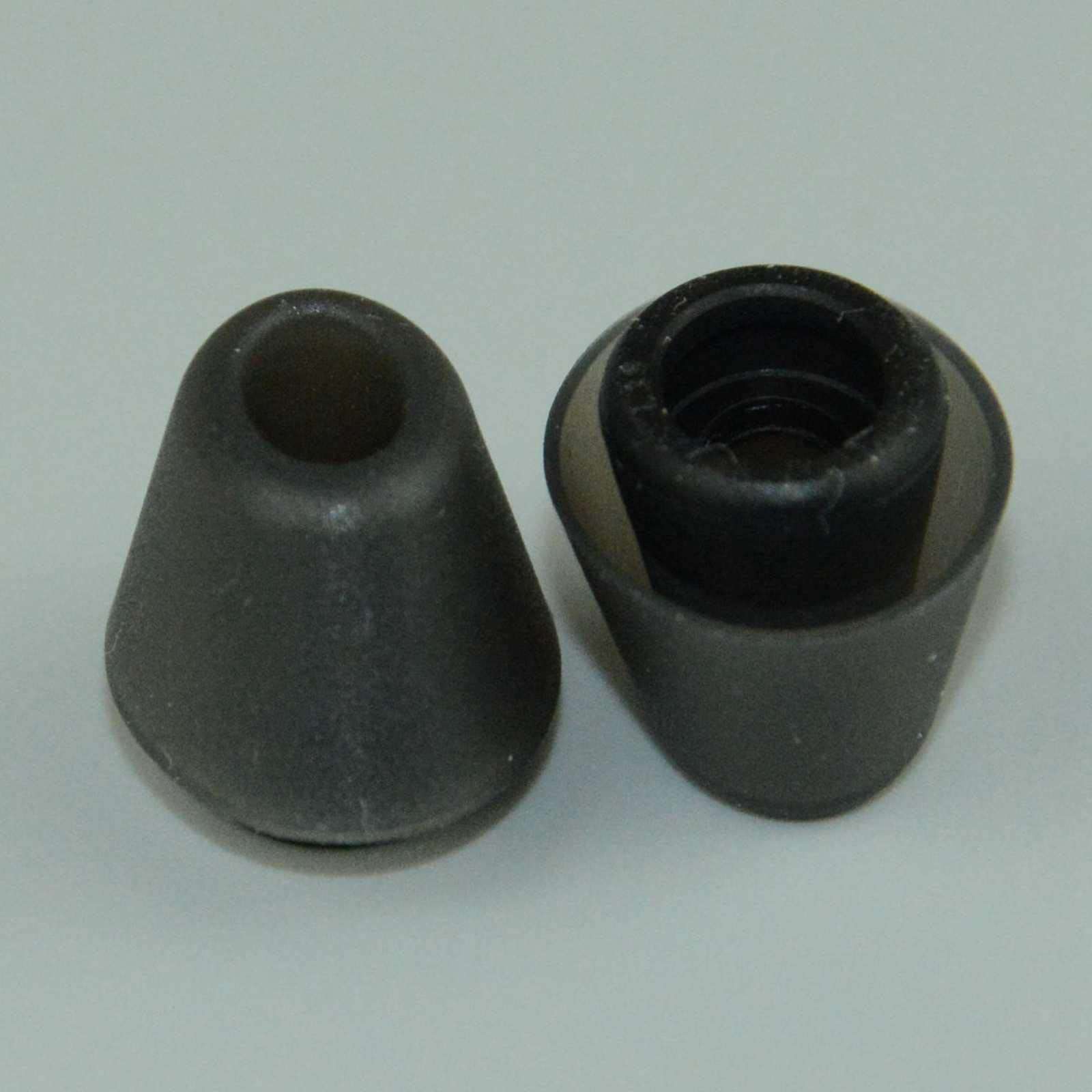 LS LOVINSTAR OEM Silicone Ear Buds Gel Cover for Jabra Evolve 75e MS Jabra Elite 65e Bluetooth Wireless in-Ear Earphones Eartips Earbuds (Black-Gray) 2