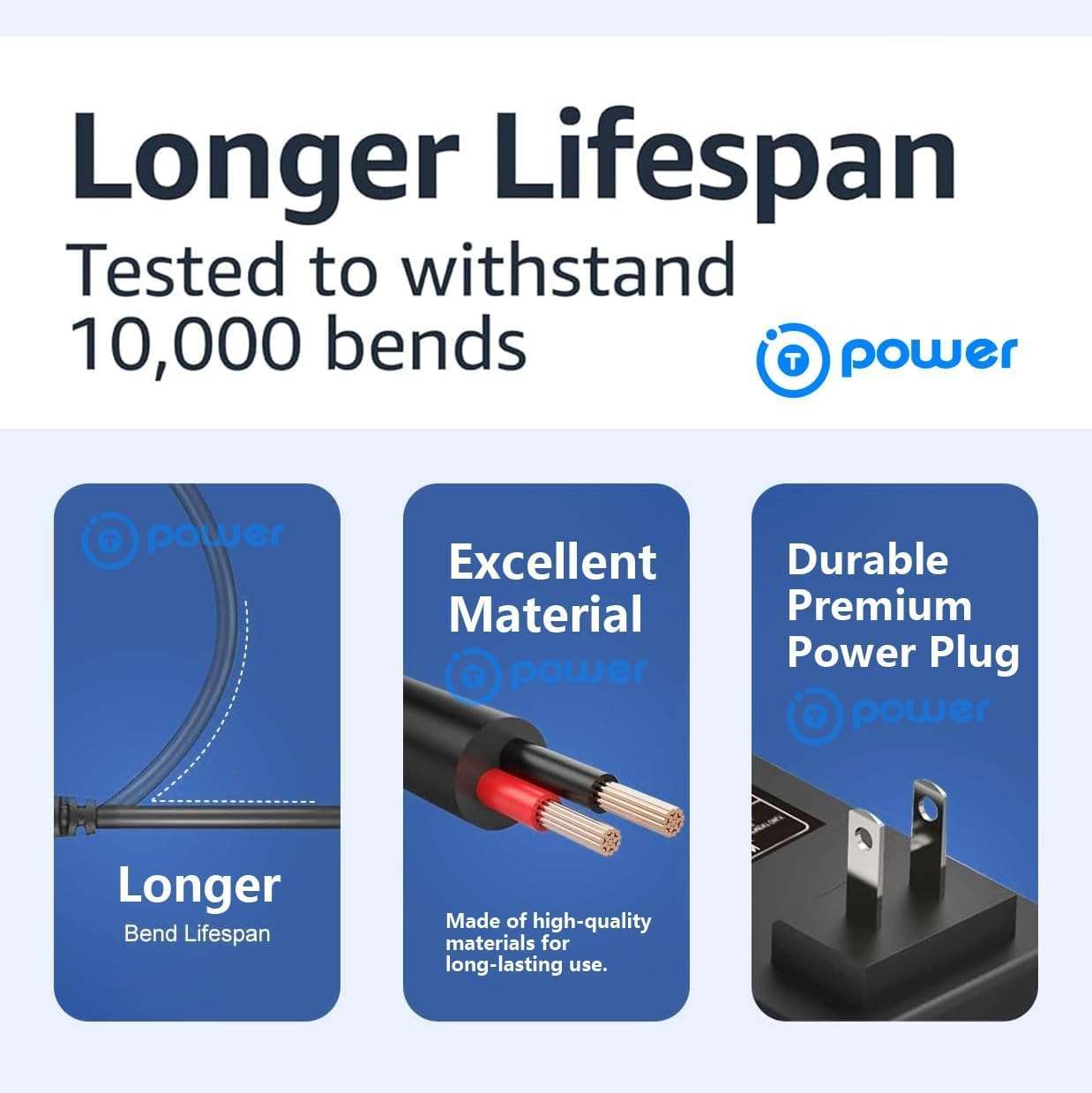 T POWER 5V Charger for Logitech Multimedia Speakers Z150 Z200 Z207 2.0 Portable Computer Speakers Ac Dc Adapter Y08FE-050-1500U, Y07FF-050-088U Power Supply Cord 6