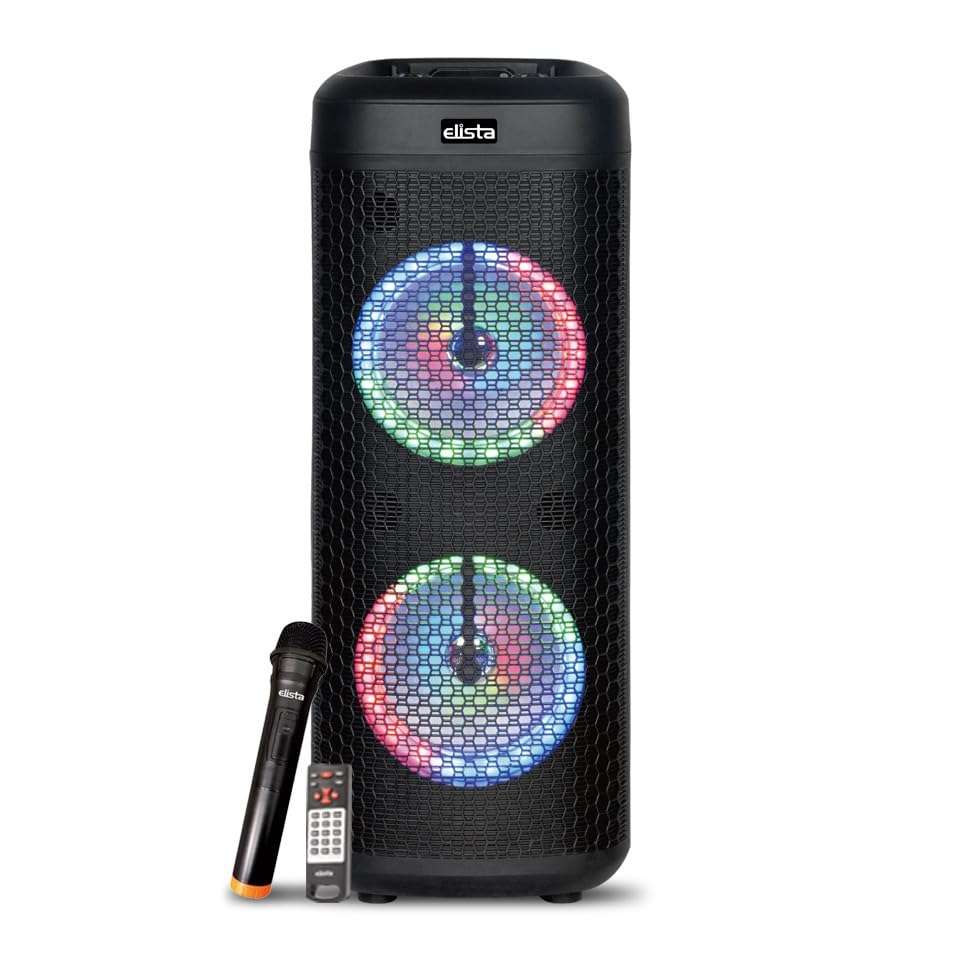 Elista ELS T-5000 Blast TUFB 40 W Trolley Party Speaker | with Wireless Mic for karoke| Buiilt in FM | BT/USB/Aux/TF Input| 7 Segment LED Display 1