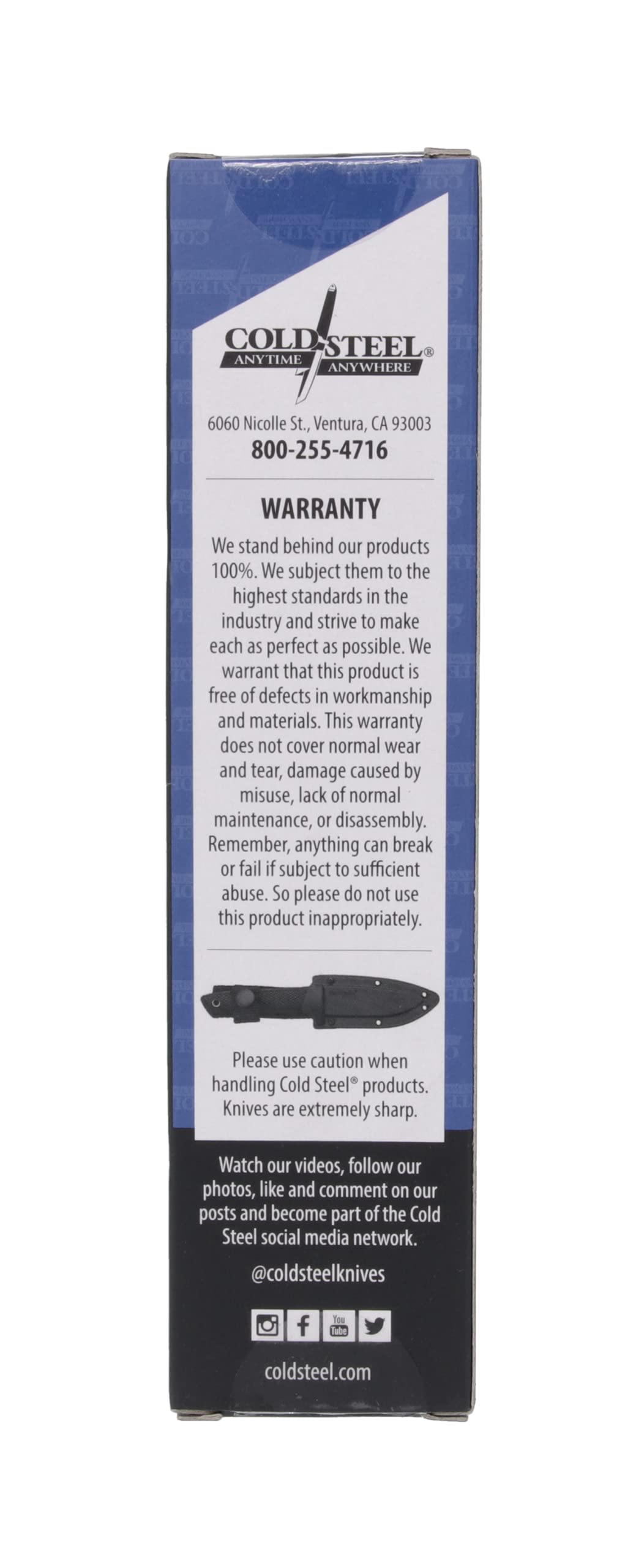 Cold Steel Pendleton Mini Hunter / 6 5/8" Overall / 3" Blade / 3MM Thick/VG-1 Stainless Steel / 3 5/8" Long Kray-EX™ Handle/Secure-EX™ Sheath/Blister Packed 5