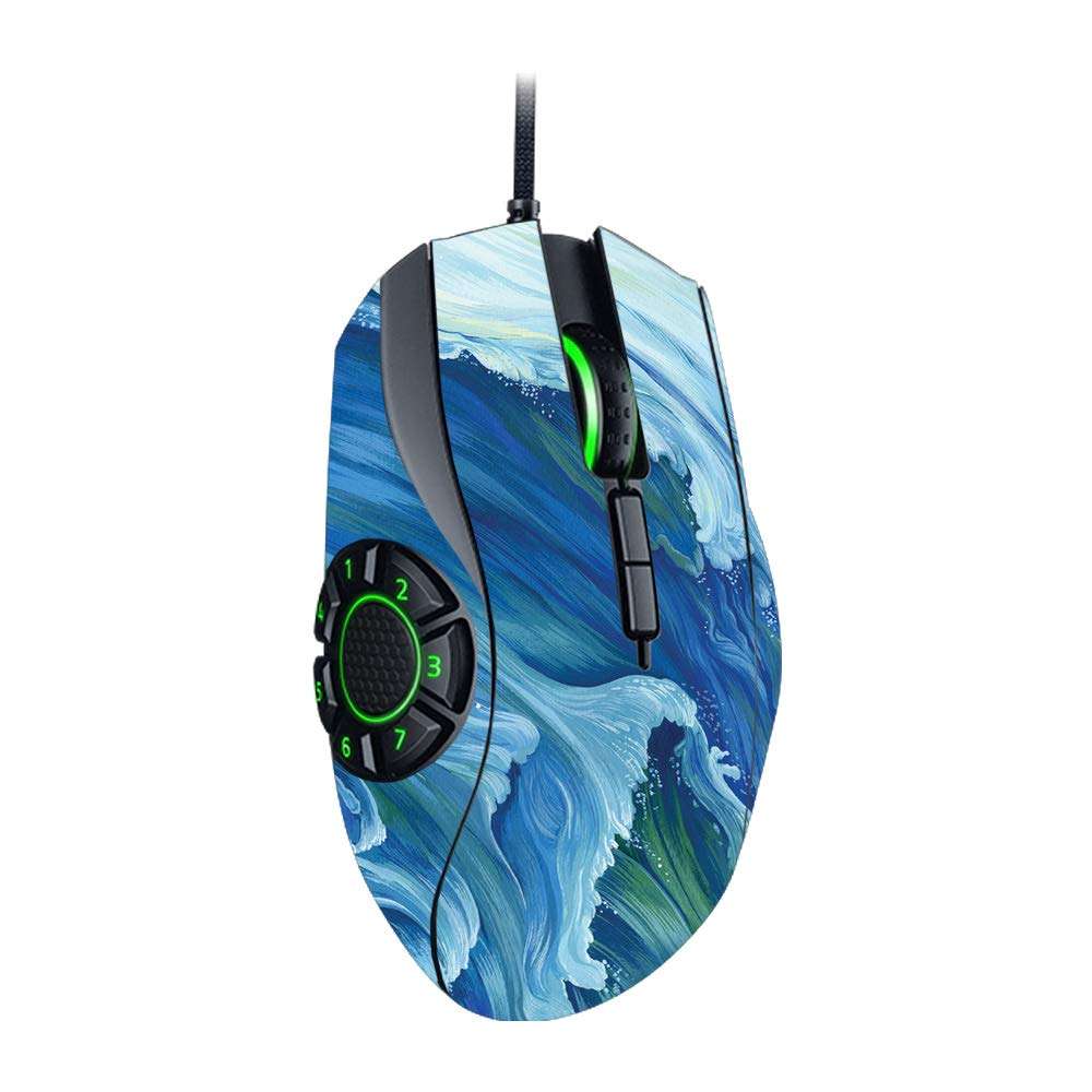 MightySkins Skin Compatible with Razer Naga Hex V2 Gaming Mouse - Perfect Wave | Protective, Durable, and Unique Vinyl Decal wrap Cover | Easy to Apply, Remove, and Change Styles | Made in The USA 1