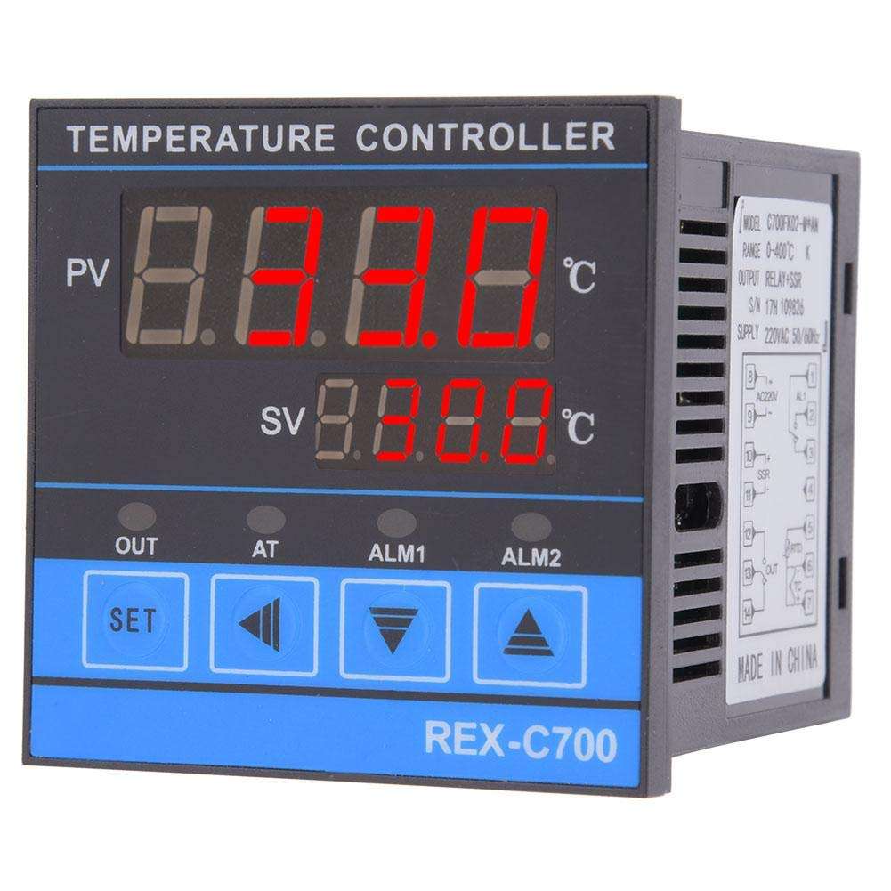 Digital Temperature Controller, PID Digital Temperature Controller, REX-C700 RELAY+SSR for Home Hot Water System Electronic Equipment Automation Equipment 4