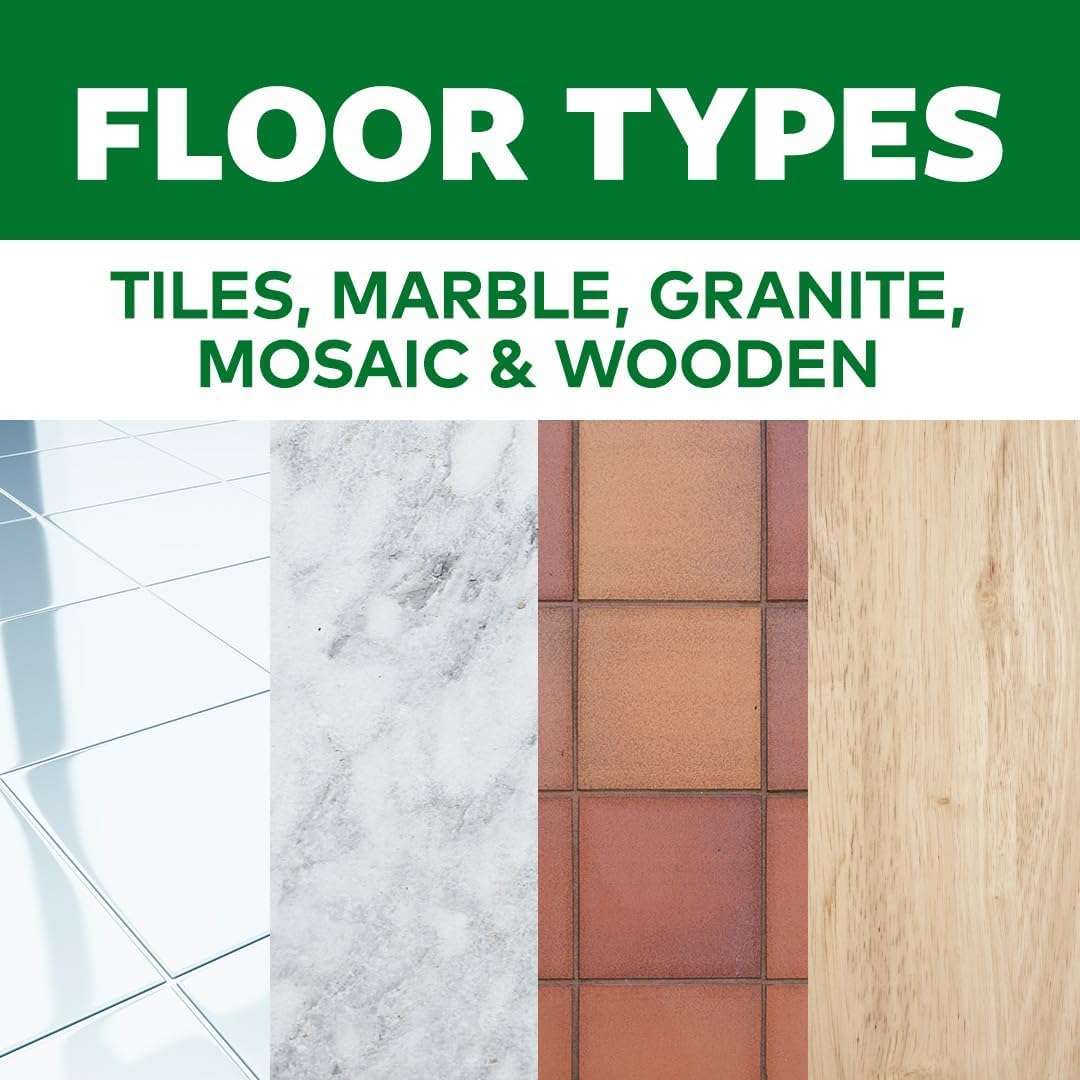 Scotch-Brite Plastic Combo (Floor Squeegee 40cm + Floor Cloth Pochha-1N), Green 6