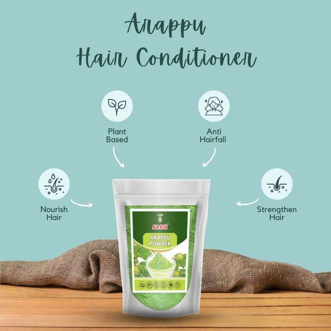 ARASI Arappu Powder for Hair | Natural hair conditioner| 50 Grams x 4 Pieces (200 Grams) 3