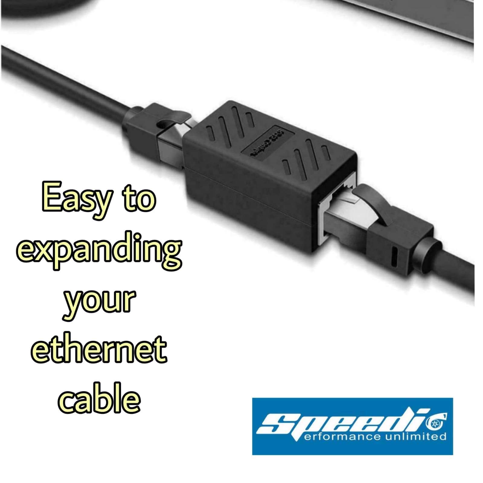 Speedio Metal RJ45 Ethernet Coupler – Rj45 Connector for Cat6, Cat5e, Cat5 Cables – Female to Female, High-Speed LAN Cable Extender, LAN Jointer or Rj45 Jointer 5