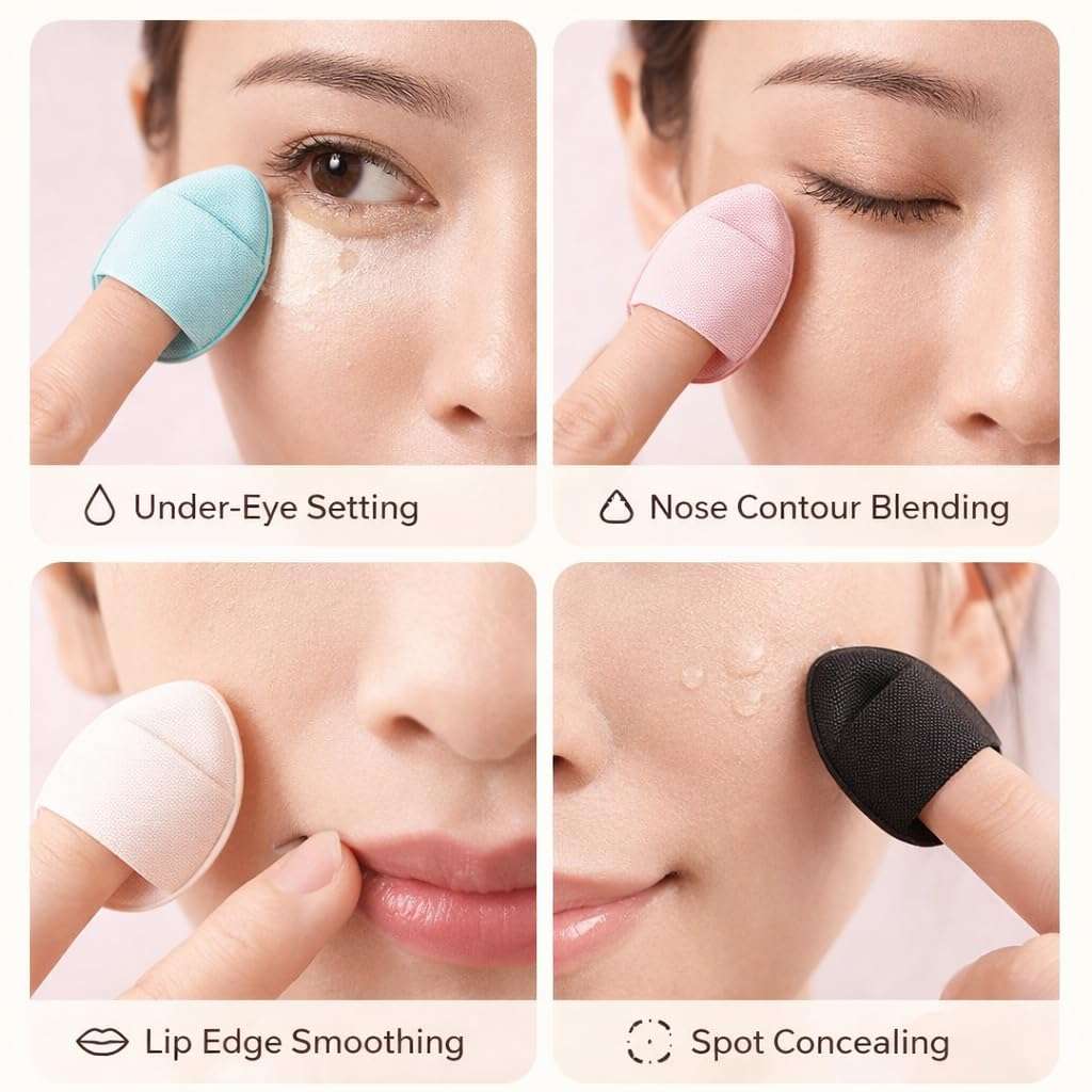 4 in 1 Multi Functional Makeup Brush with Dual End Design for Face and Eye Application 4