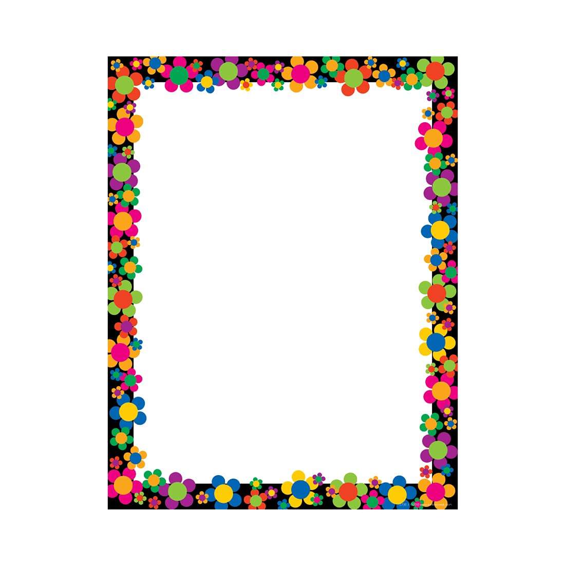 BARKER CREEK Designer Computer Paper, Neon Flower Power, 8.5” x 11”, Decorative Printer Paper, Stationery, 50 Sheets per Pkg, Home, School and Office Supplies (730) 1