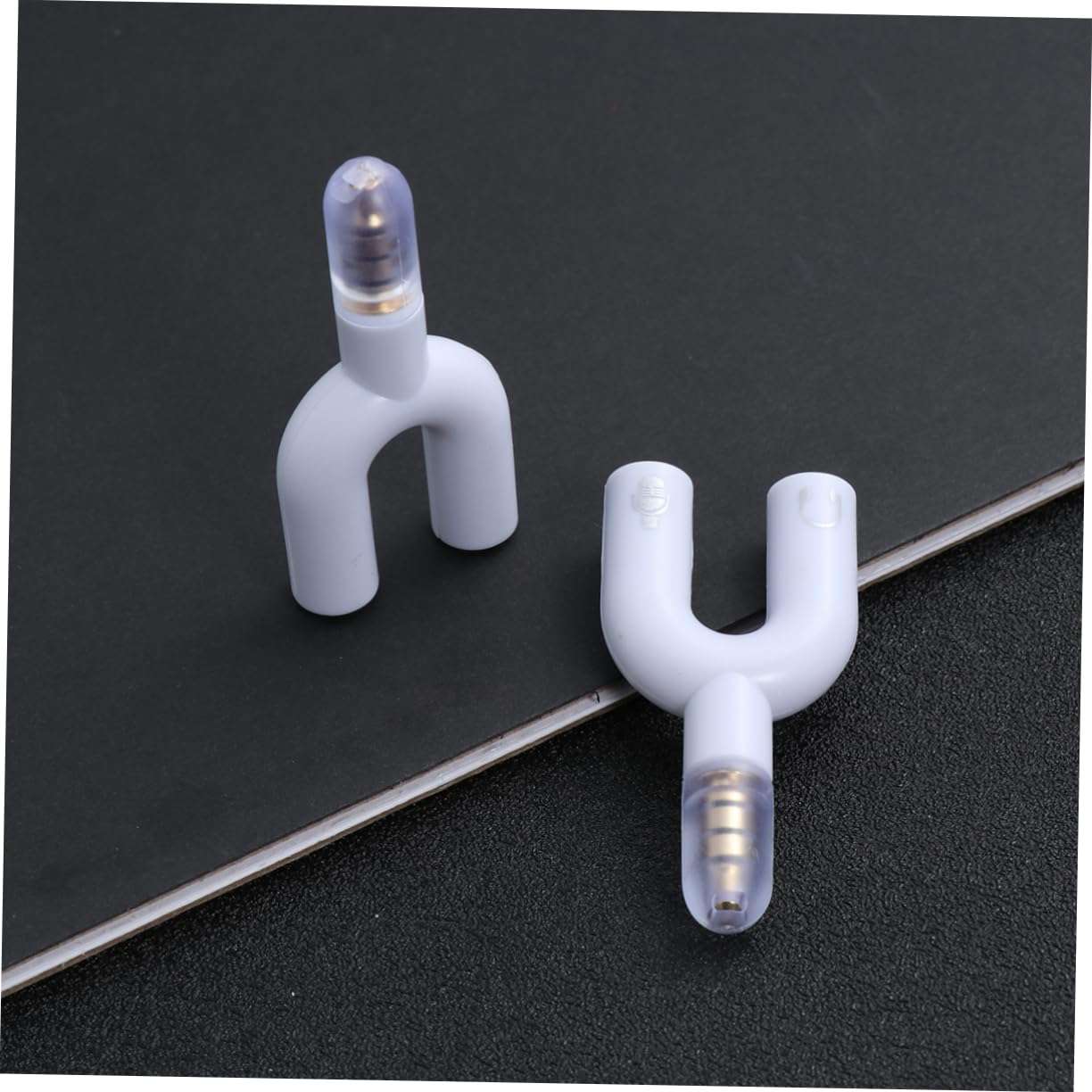 balacoo Female to Male Headset Splitter Adapter Mobile Audio for Laptop White for Traveling with Stereo Headphones 3
