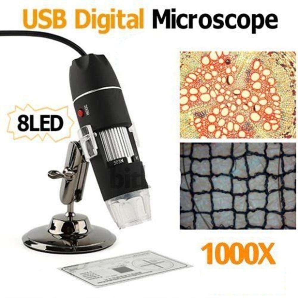 atdaraz 1000x Magnification USB Microscope 8-led Digital Microscope Endoscope with Stand 5