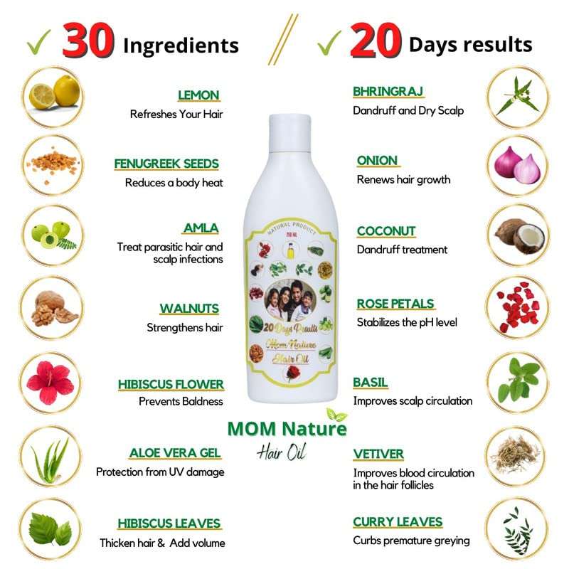 MOM NATURE HAIR OIL Handcrafted Oil for Hair 4