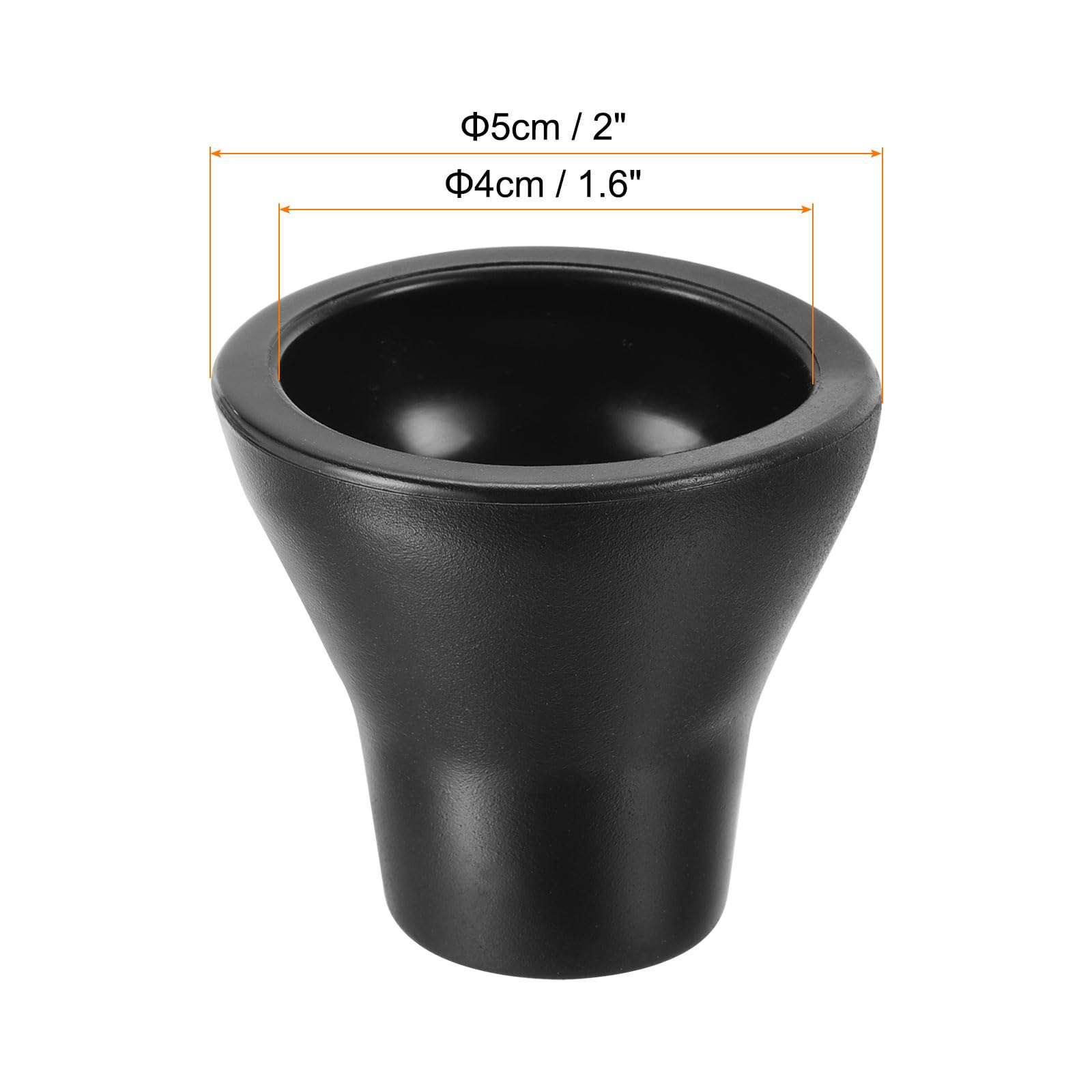 PATIKIL Golf Ball Retriever Grabber, 4 Pack Putter Grip Suction Cup Pick Up Back Save for Picker Upper Tube Handle, Black 3