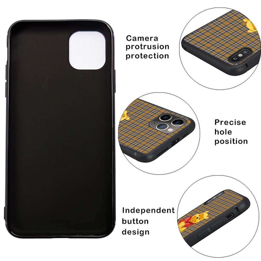 Disney Phone Case for iPhone 11 with Ring Holder Kickstand,Soft TPU Rubber Silicone Protective Cover for iPhone 11 (6.1 inch) - Winnie The Pooh 3