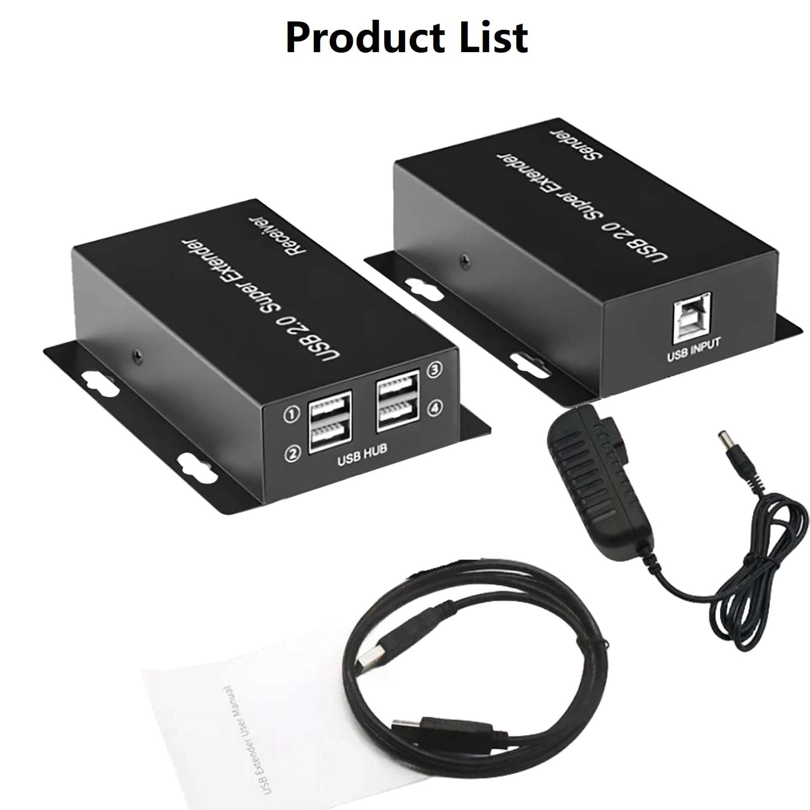 DAGIJIRD USB Network RJ45 Extender Over Cat5e/Cat6/Cat7 Cable Connector Adapter Up to 165ft for PC, Printer, Scanner 6