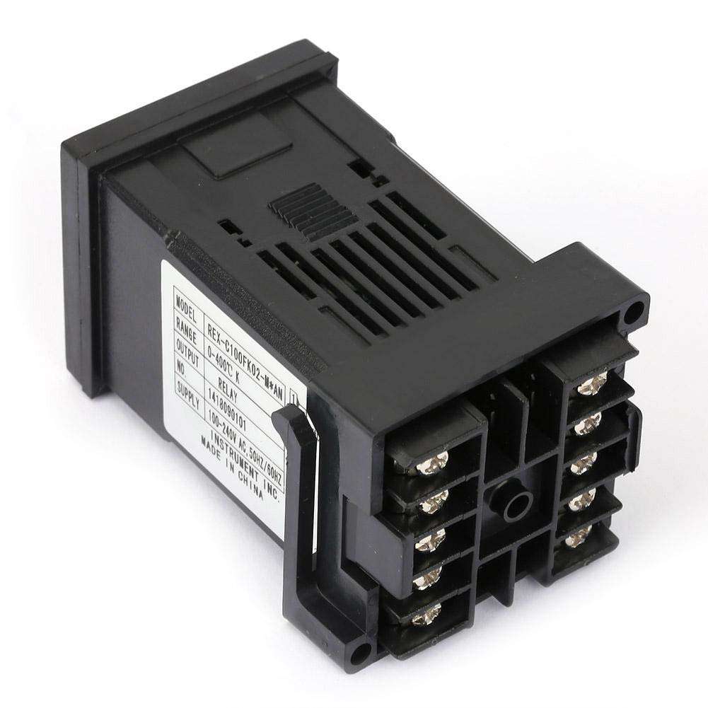 YYONGAO Industry, 100-240V Voltage Digital PID Digital Temperature Controller Relay Output REX-C100FK02-MAN Fit for Power, Chemical, Food, etc. 2