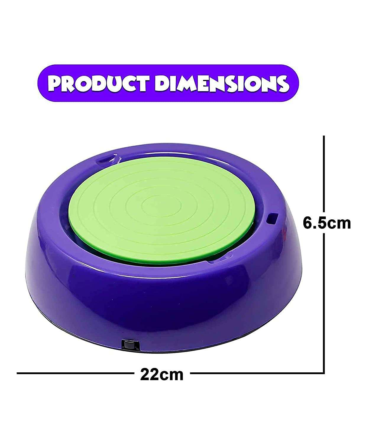 Stark Enterprise Art Pottery Wheel Clay Pot Battery Operated Imaginative Making Machine Set Game with Colors and Stencils, Creative Educational Craft Toy Gift for Kids Boys Girls 6