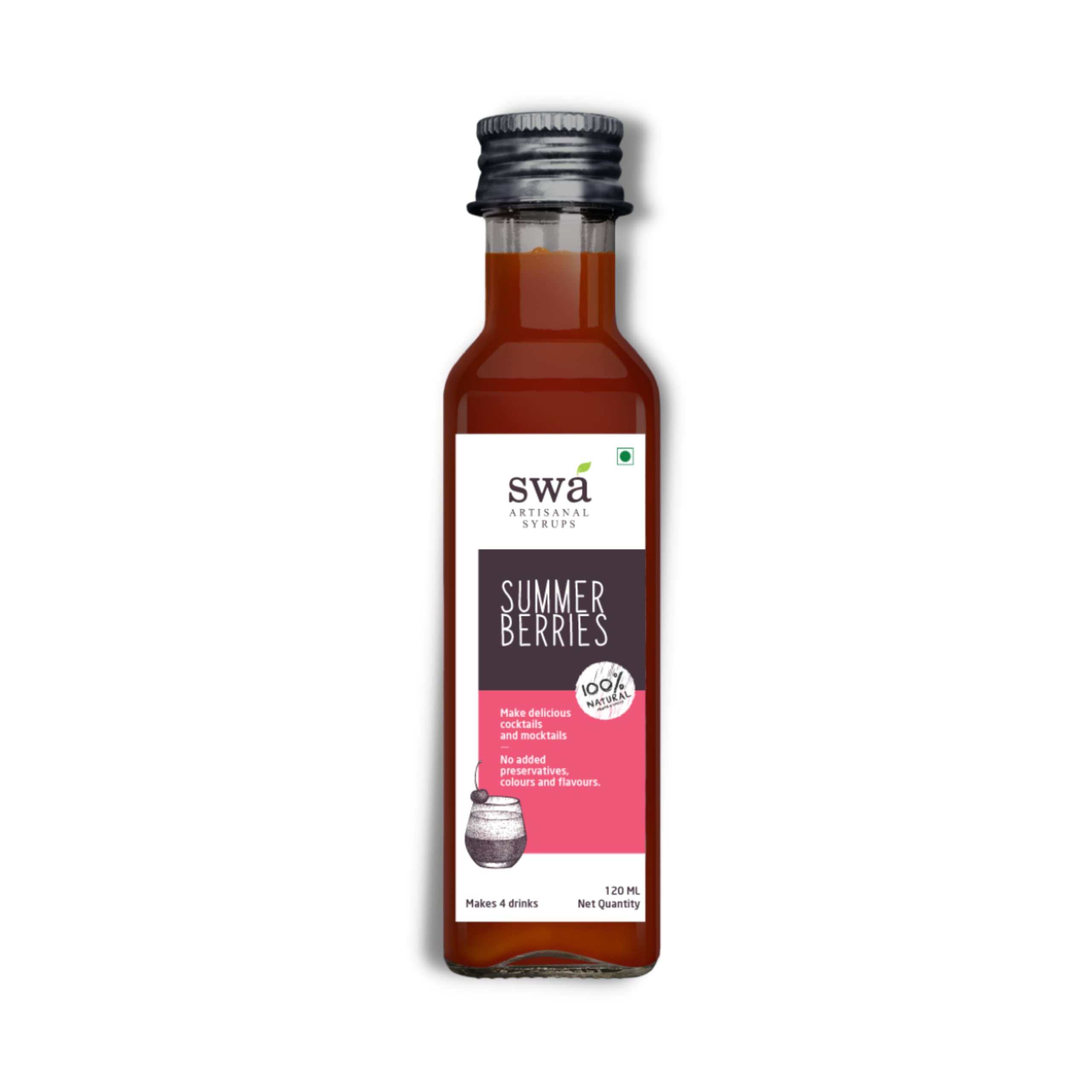 Swa Artisanal Syrups - Vodka Cocktail Mixer Combo Packs - 100% Natural (small) 2