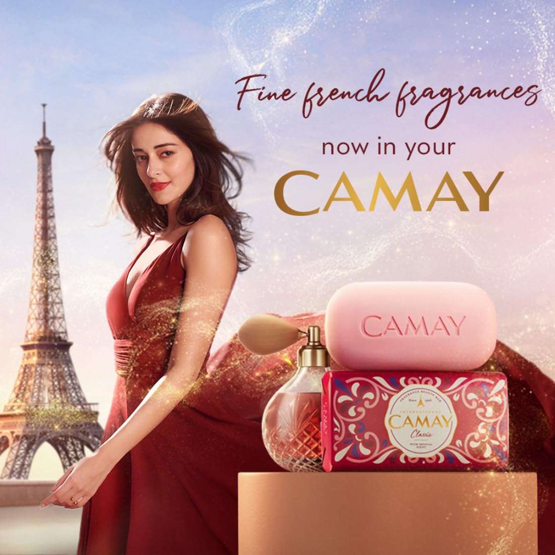 Camay Classic International Beauty Bath Bar | Beauty Bathing Soap|French Fragrance|For All Skin Types 125g|PO8 2
