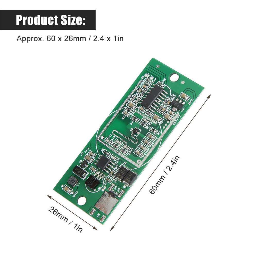 Oumefar 3.7V 7.4V Microwave Radar Solar Light Controller Solar Lamp Circuit Board Control Sensor Module for Solar Lights 2