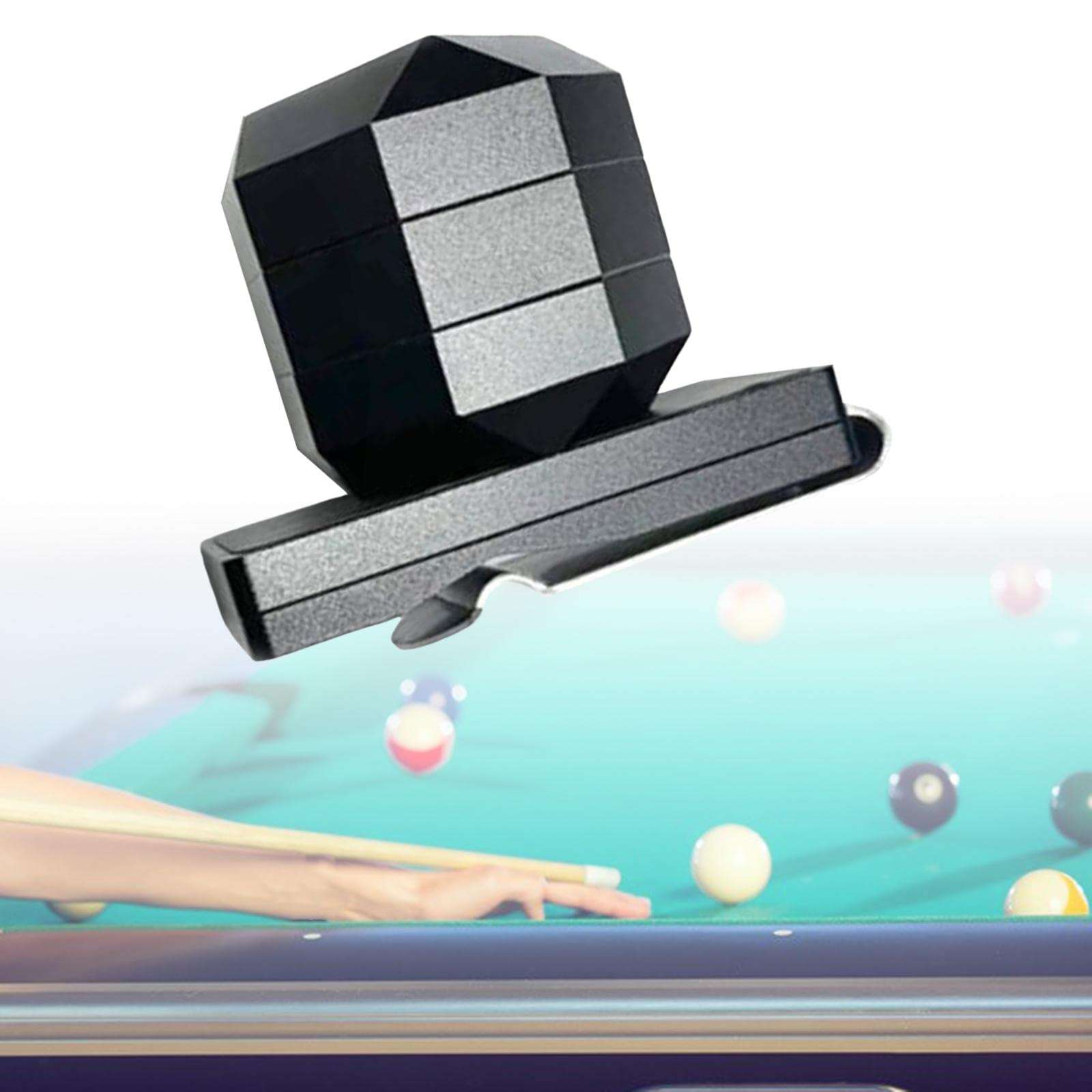 CALANDIS Mini Billiard Chalk Holder Accessories Cue with Belt Clip Black 3 Layers