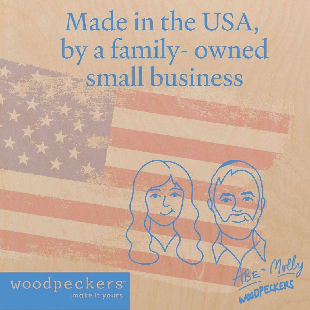 Round Picture Frame Ornament 7 inch, Pack of 25 Small Flat Cutouts, Paintable Christmas Ornaments to Decorate, by Woodpeckers 4