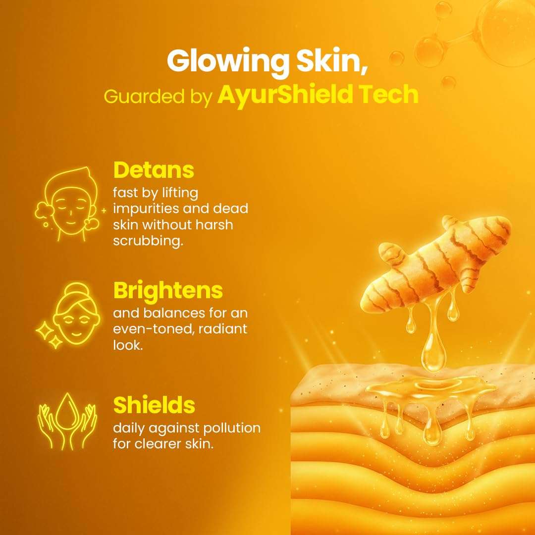 WOW Skin Science Ubtan Creamy Face Wash 150 ML for Men & Women | Facewash with Kashmiri Saffron & Liquorice | 3X Detan Power with AyurShield™ Tech | Brightening Cleanser for Radiant Glow | Sulphate-Free | Pack of 2 4