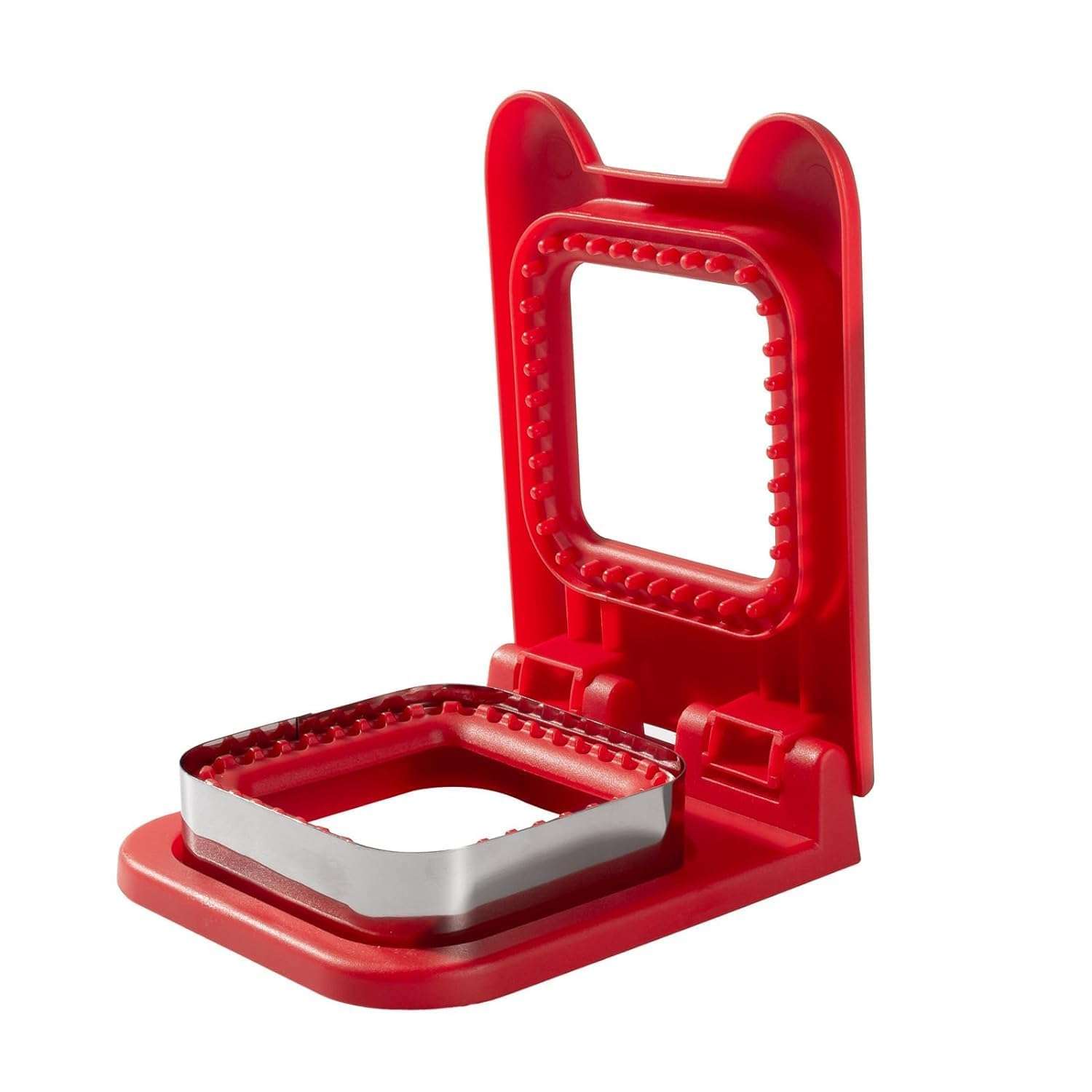 Keskriva Uncrustables Sandwich Maker, Square Shape Cutters for Kids Lunch and Sealer Stainless Steel Baking Tools Pocket Bread Mold Great Bento Box Crustable(Multicolor 1