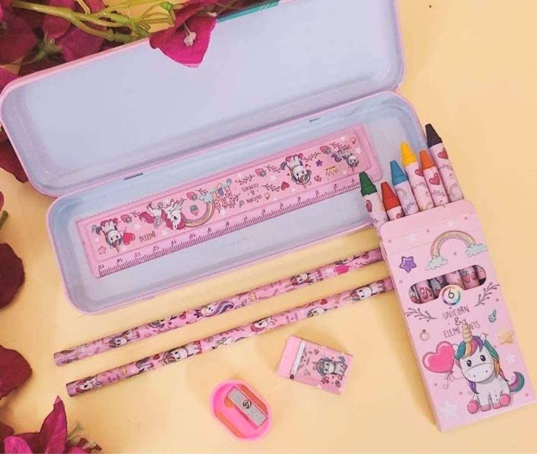 AMANVANI Unicorn Stationary Kit for Boys, Stationary Kit for Kids, Stationery Gift for Kids, Stationery Gift Pack for Kids for Birthday Return Gifts, Space Theme Return Gifts for Kids 5