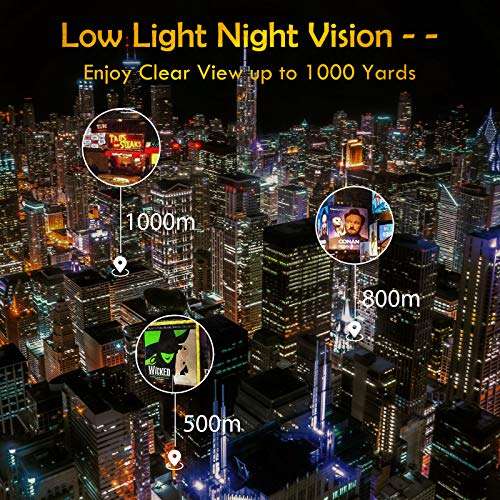 Binoculars for Adults and Kids with Smartphone Tripod, Large Eyepiece Compact Binoculars 12 X 42 with BAK 4 Roof Prism and FMC Lens, Hunting Binoculars for Bird Watching, Travel, Concerts, Sports. 5