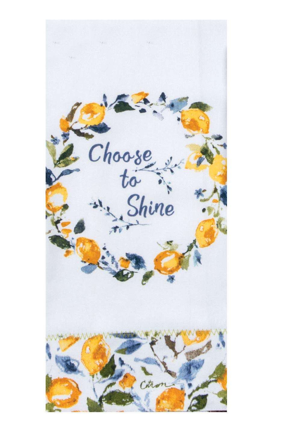 Kay Dee Designs Lemon Themed Kitchen Linen Set - 4 Piece Bundle Includes 1 Terry Towel, 1Tea Towel, 1 Oven Mitt, and 1 Potholder in Zest of Happy Design by Lisa Audit 2