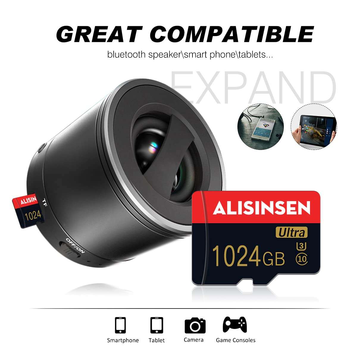 Memory Card 1TB Micro SD Card 1TB Class 10 SD Card High Speed Flash Memory Card/TF Card 1TB with Adapter for Camera,Phone,Computer 4