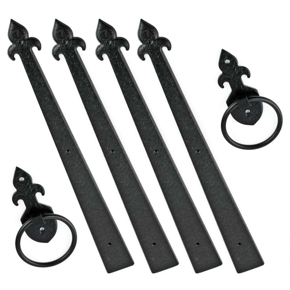 Crown Bolt 10014 Premium Style Decorative Garage Door Kit, 4-Pack Black 1